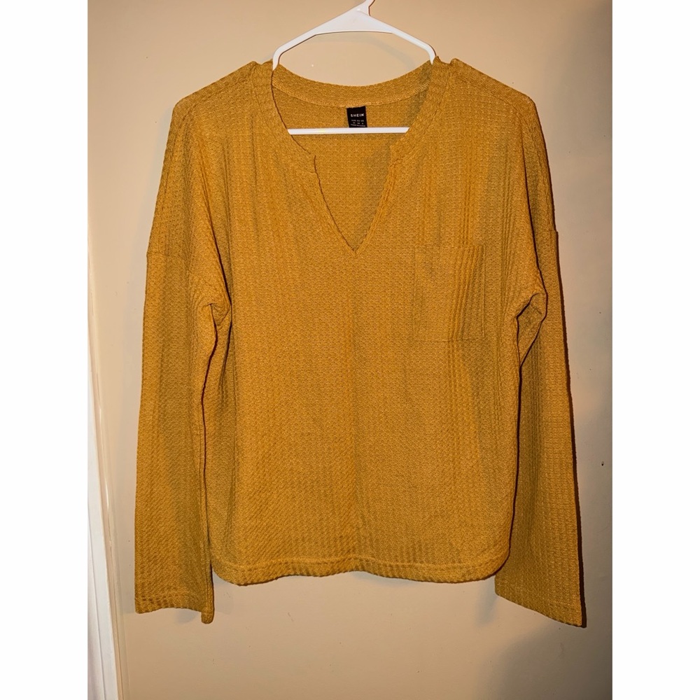 Mustard Knit Top